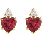 Accented Heart Earrings