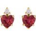 Accented Heart Earrings