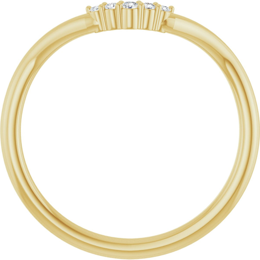 Accented Engagement Ring or Band