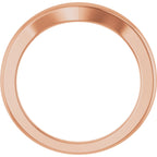 Round Side-Stone Peg Shank or Band