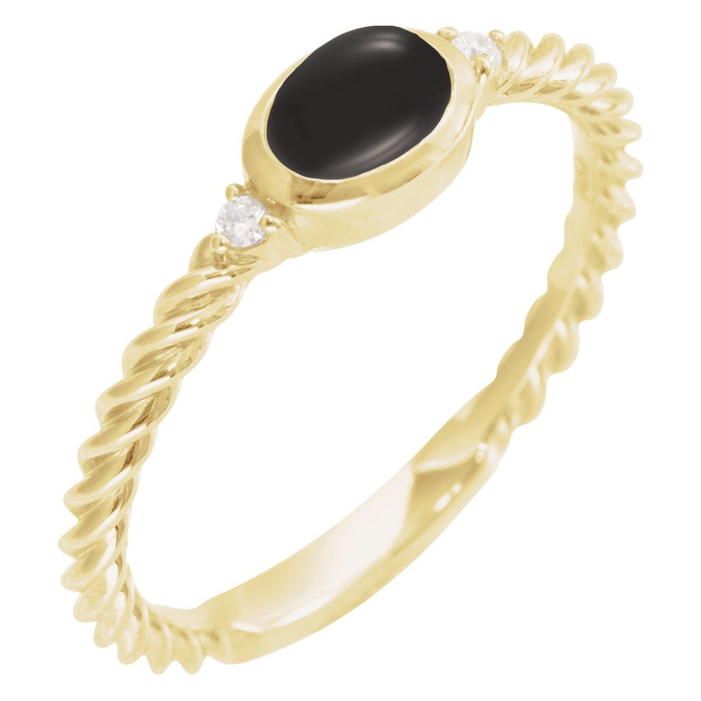 Accented Cabochon Ring