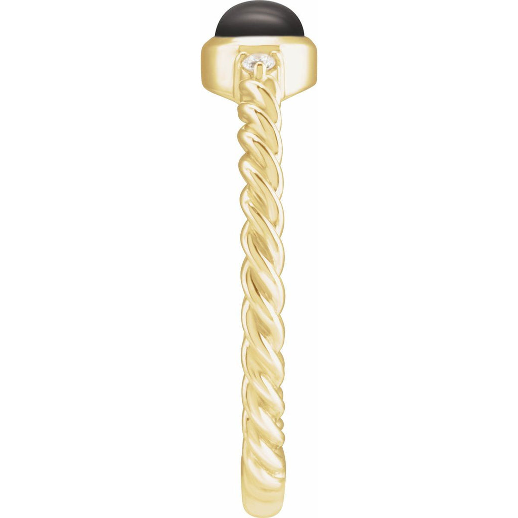 Accented Cabochon Ring