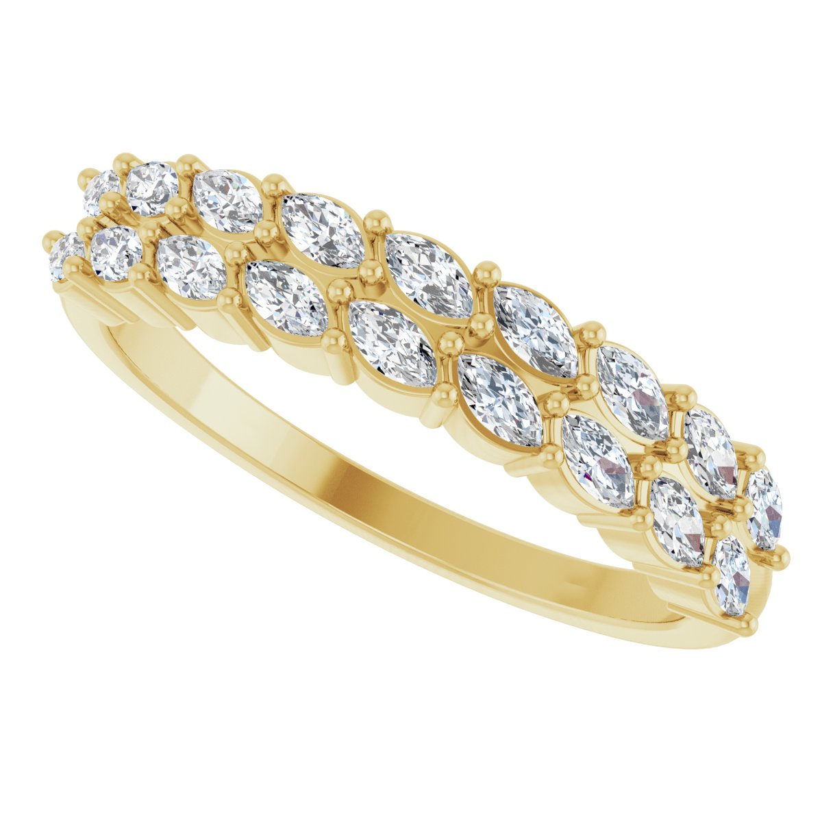 Double-Row Anniversary Band
