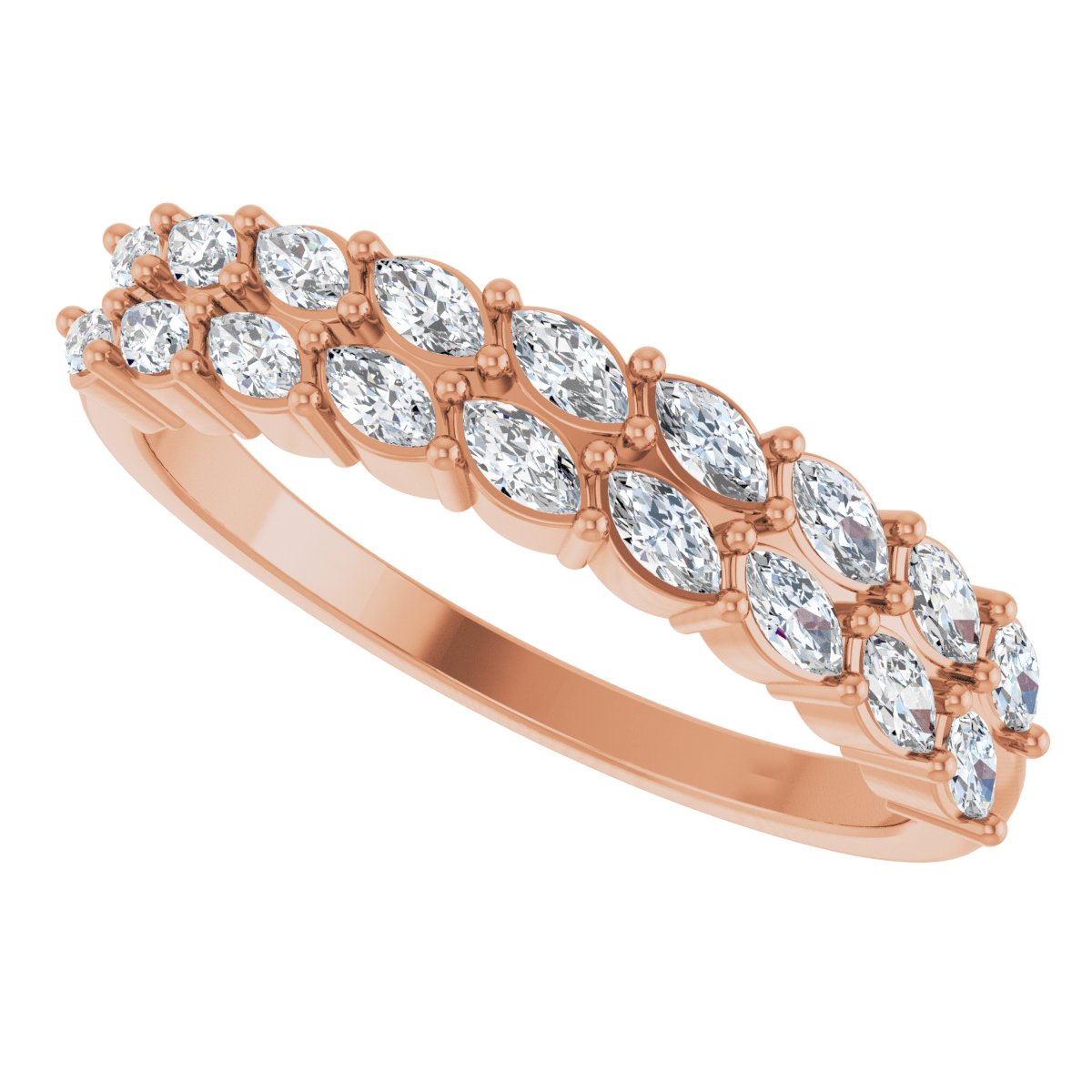 Double-Row Anniversary Band