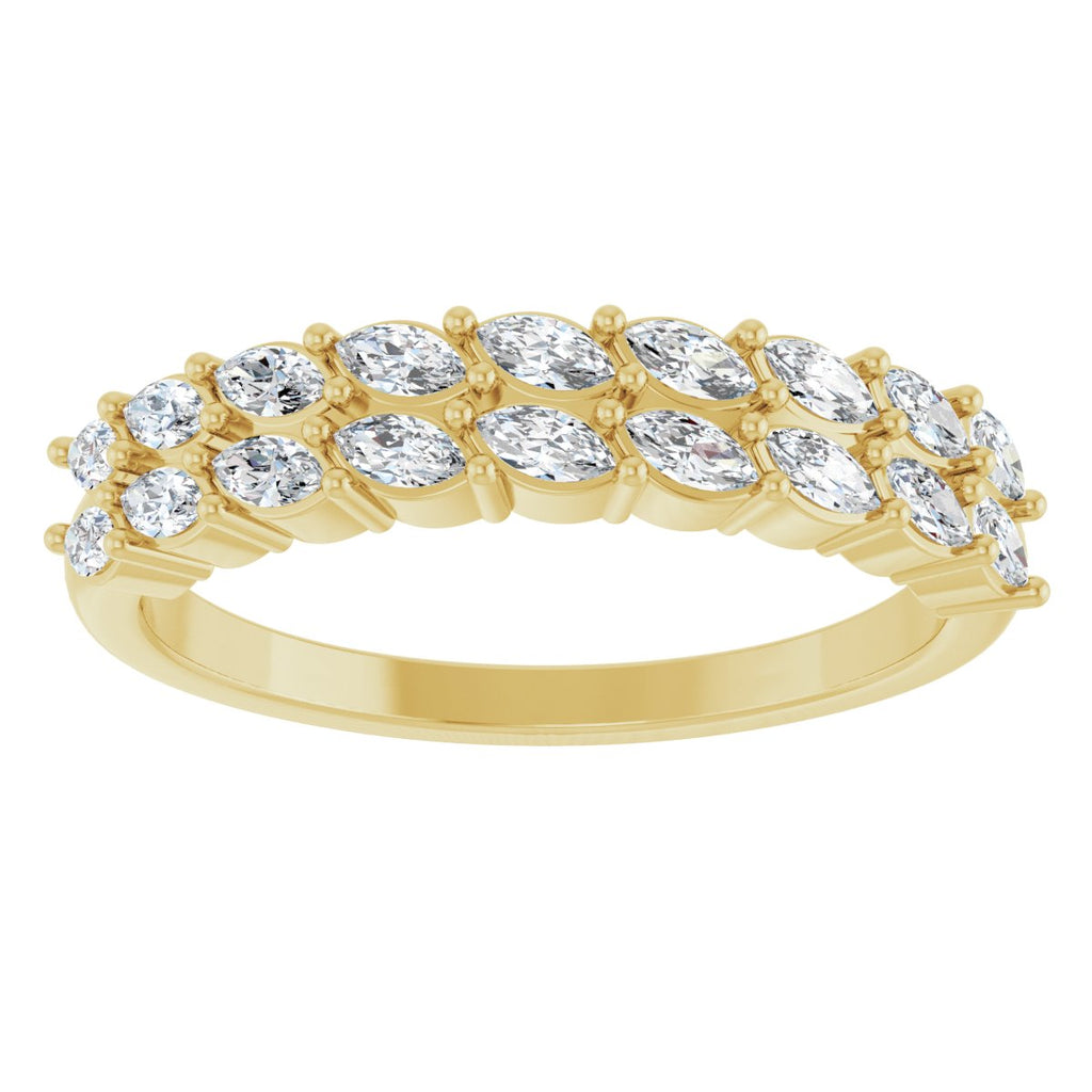 Double-Row Anniversary Band