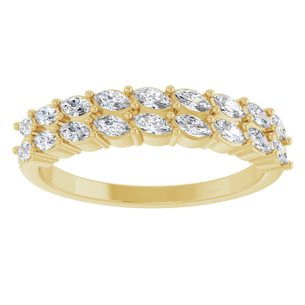Double-Row Anniversary Band