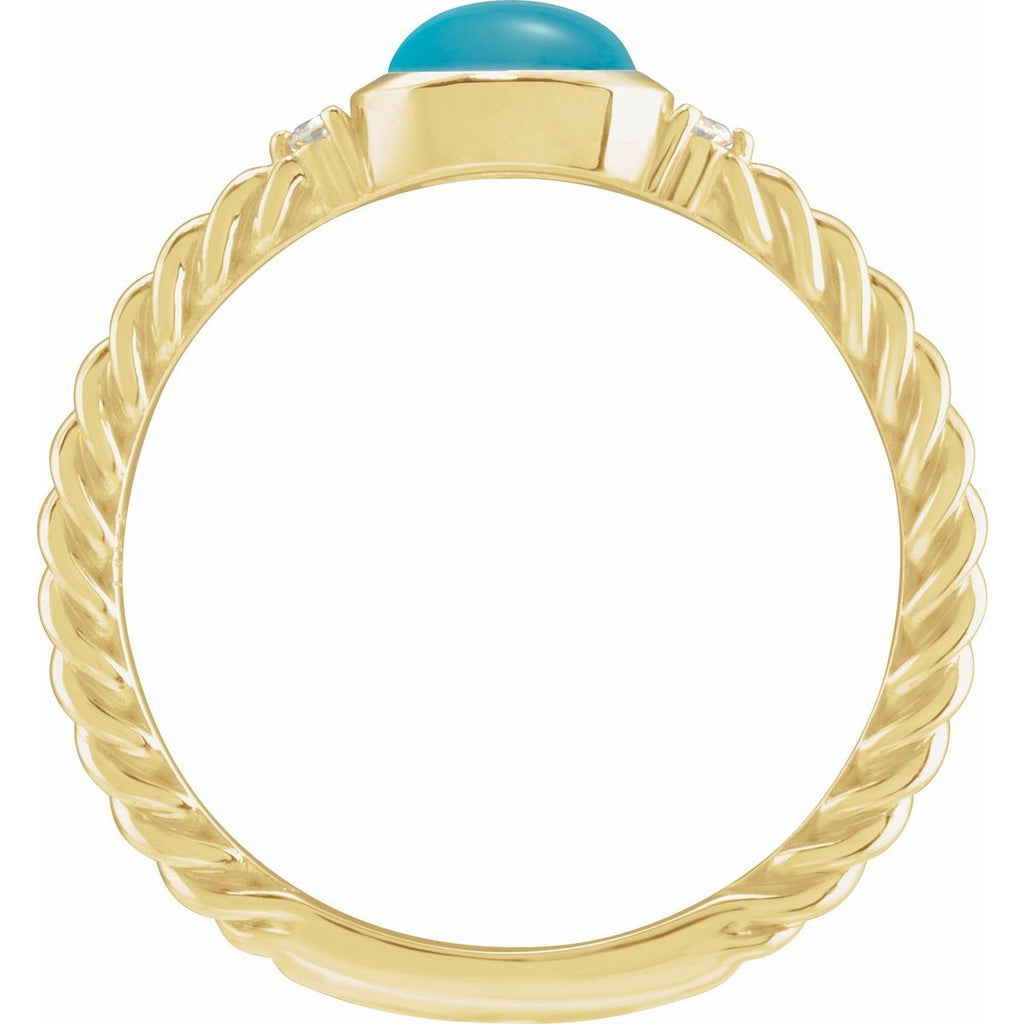 Accented Cabochon Ring