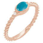 Accented Cabochon Ring