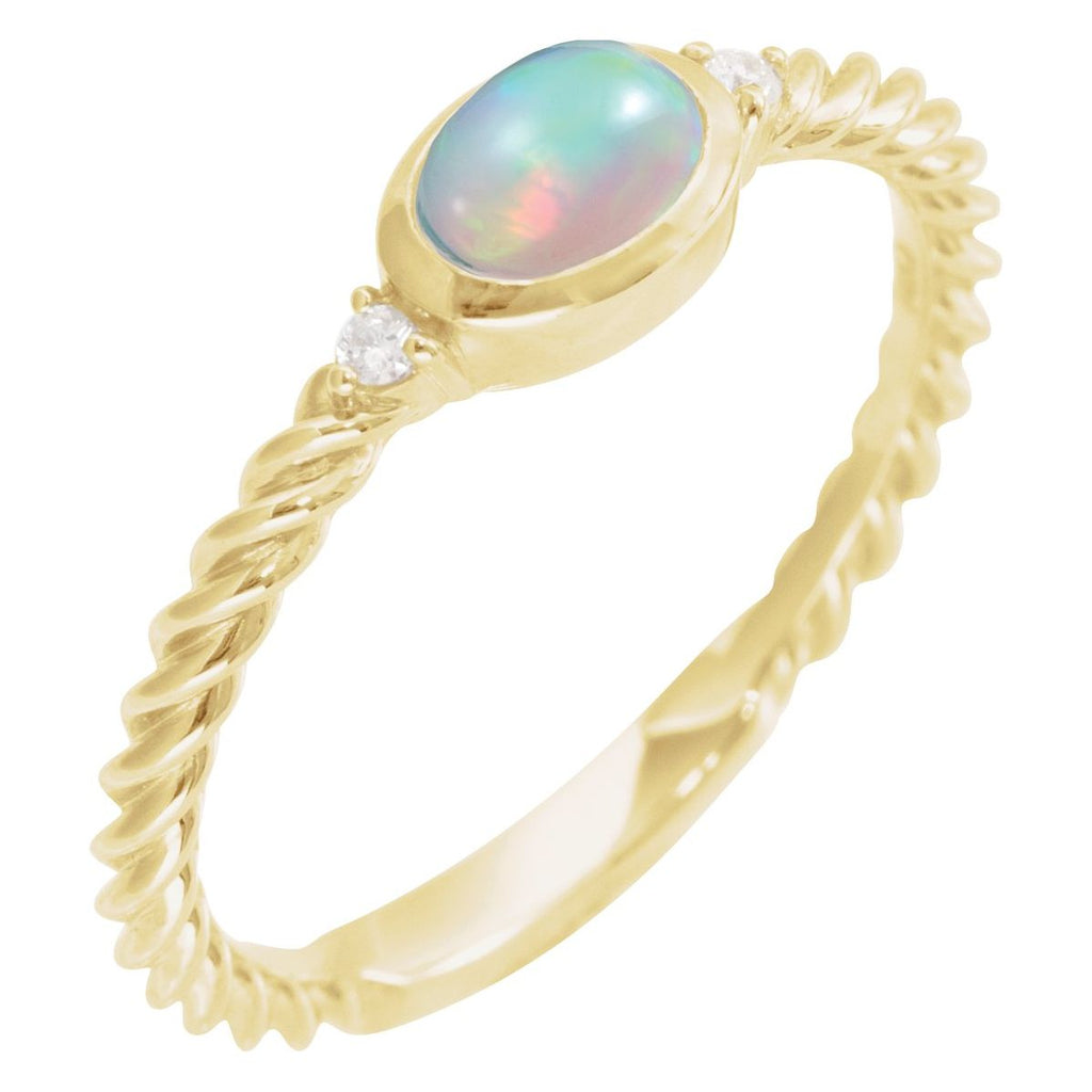 Accented Cabochon Ring