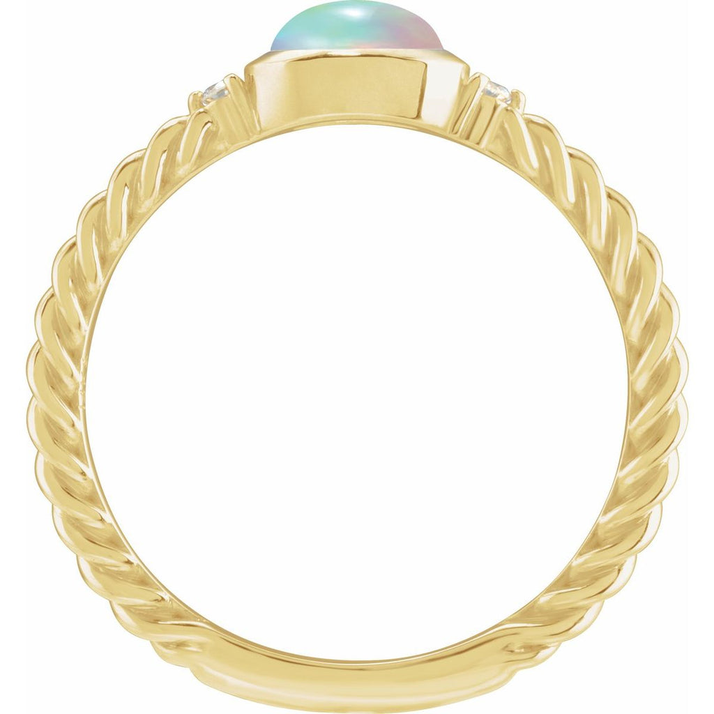 Accented Cabochon Ring
