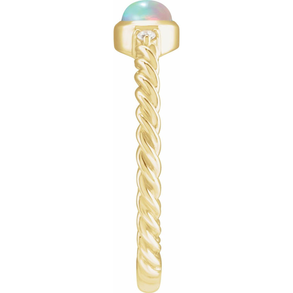 Accented Cabochon Ring