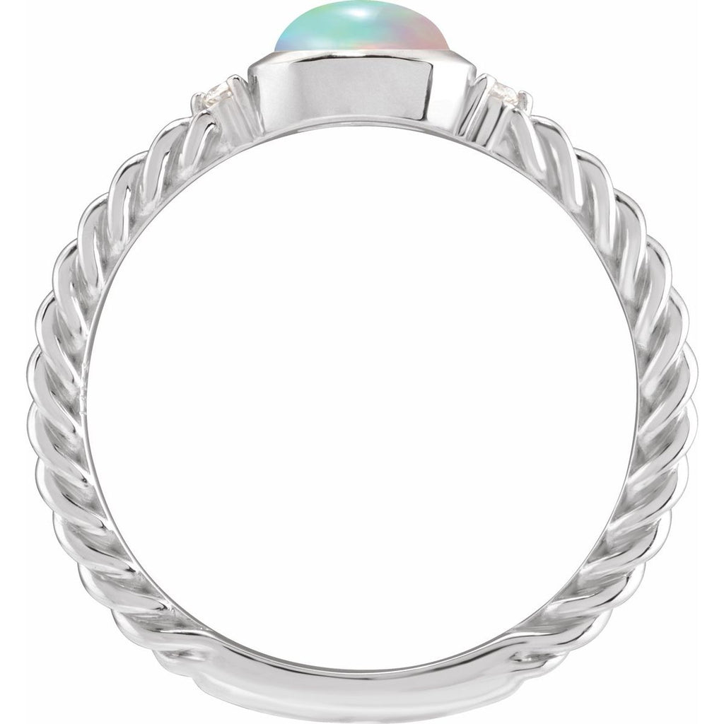 Accented Cabochon Ring