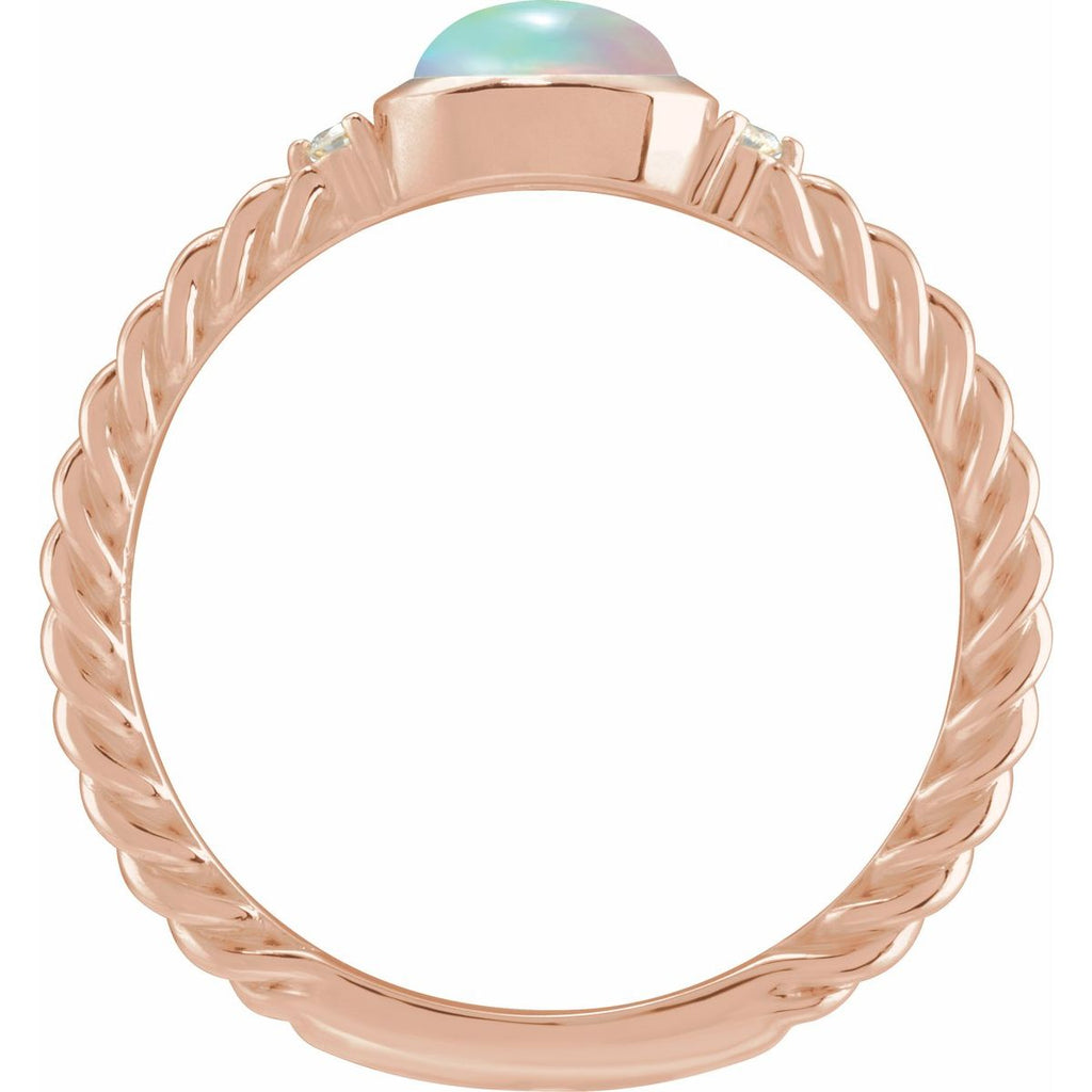Accented Cabochon Ring
