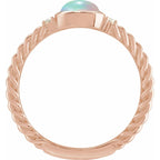 Accented Cabochon Ring