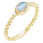Accented Cabochon Ring