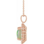 Halo-Style Necklace or Pendant
