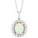 Halo-Style Necklace or Pendant