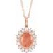 Halo-Style Necklace or Pendant