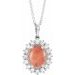 Halo-Style Necklace or Pendant