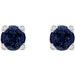 Round 4-Prong Lightweight Stud Earrings