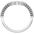 Milgrain Edge Accented Contour Band