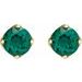 Round 4-Prong Stud Earrings
