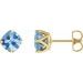 Round 4-Prong Stud Earrings
