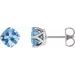 Round 4-Prong Stud Earrings
