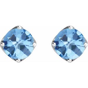Round 4-Prong Stud Earrings