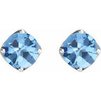 Round 4-Prong Stud Earrings