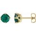 Round 4-Prong Stud Earrings