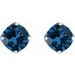 Round 4-Prong Stud Earrings