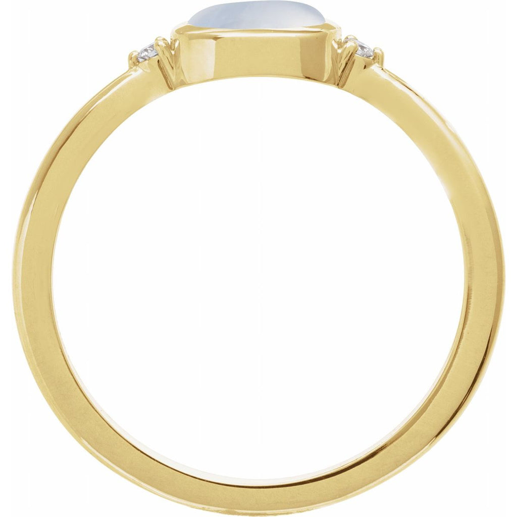Bezel-Set Cabochon Ring