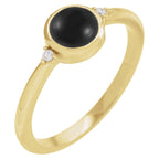 Bezel-Set Cabochon Ring