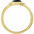 Bezel-Set Cabochon Ring
