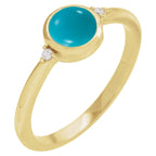 Bezel-Set Cabochon Ring