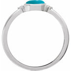Bezel-Set Cabochon Ring