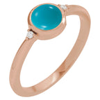 Bezel-Set Cabochon Ring