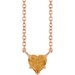Heart Solitaire Necklace