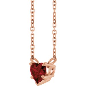 Heart Solitaire Necklace