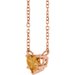 Heart Solitaire Necklace