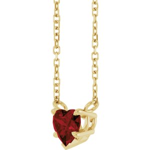 Heart Solitaire Necklace