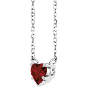 Heart Solitaire Necklace