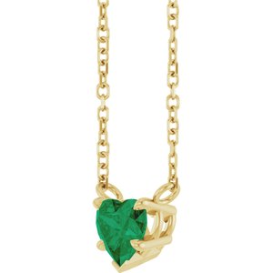 Heart Solitaire Necklace