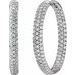 Pavé-Style Inside-Outside Hinged Hoop Earrings