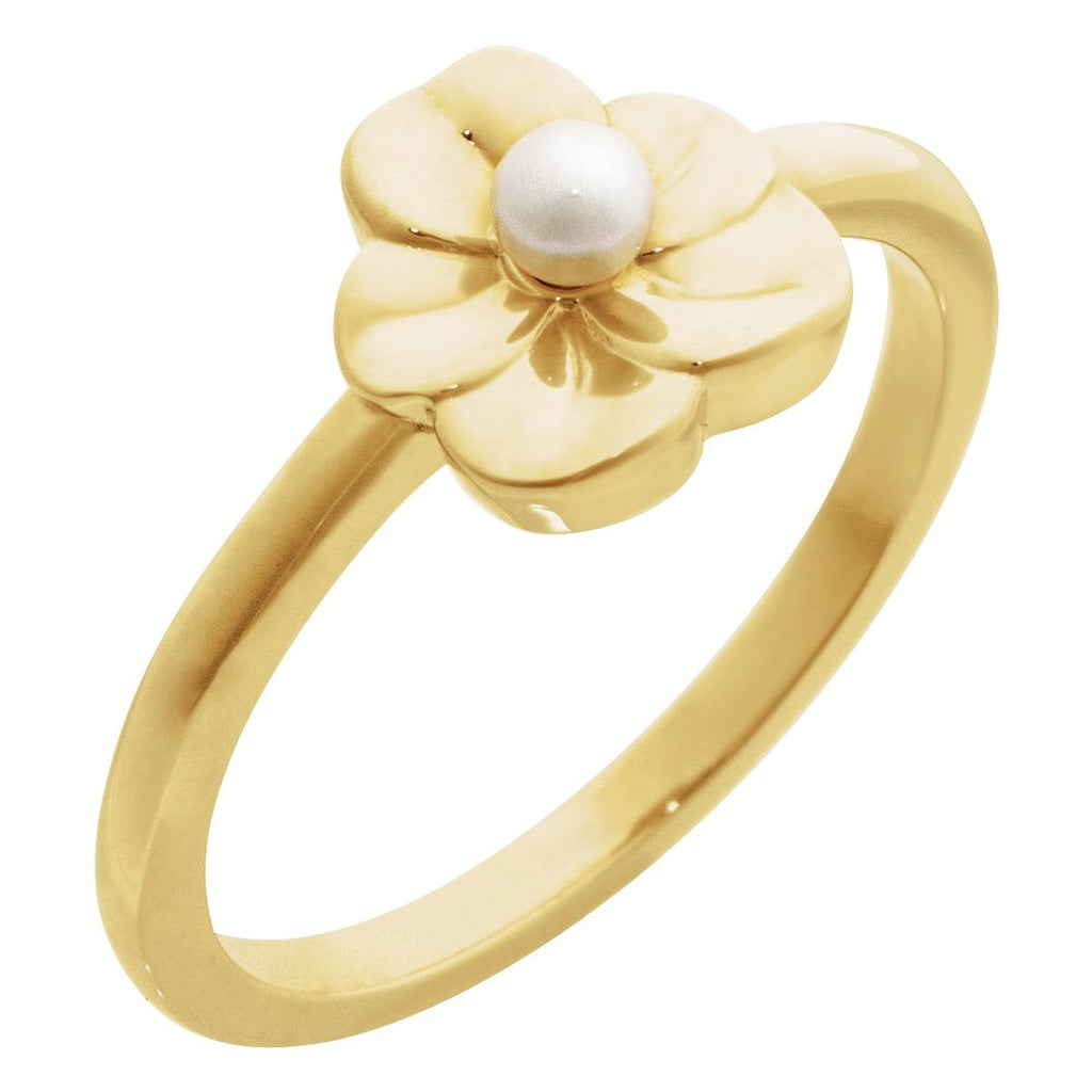 Floral Pearl Ring