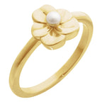 Floral Pearl Ring