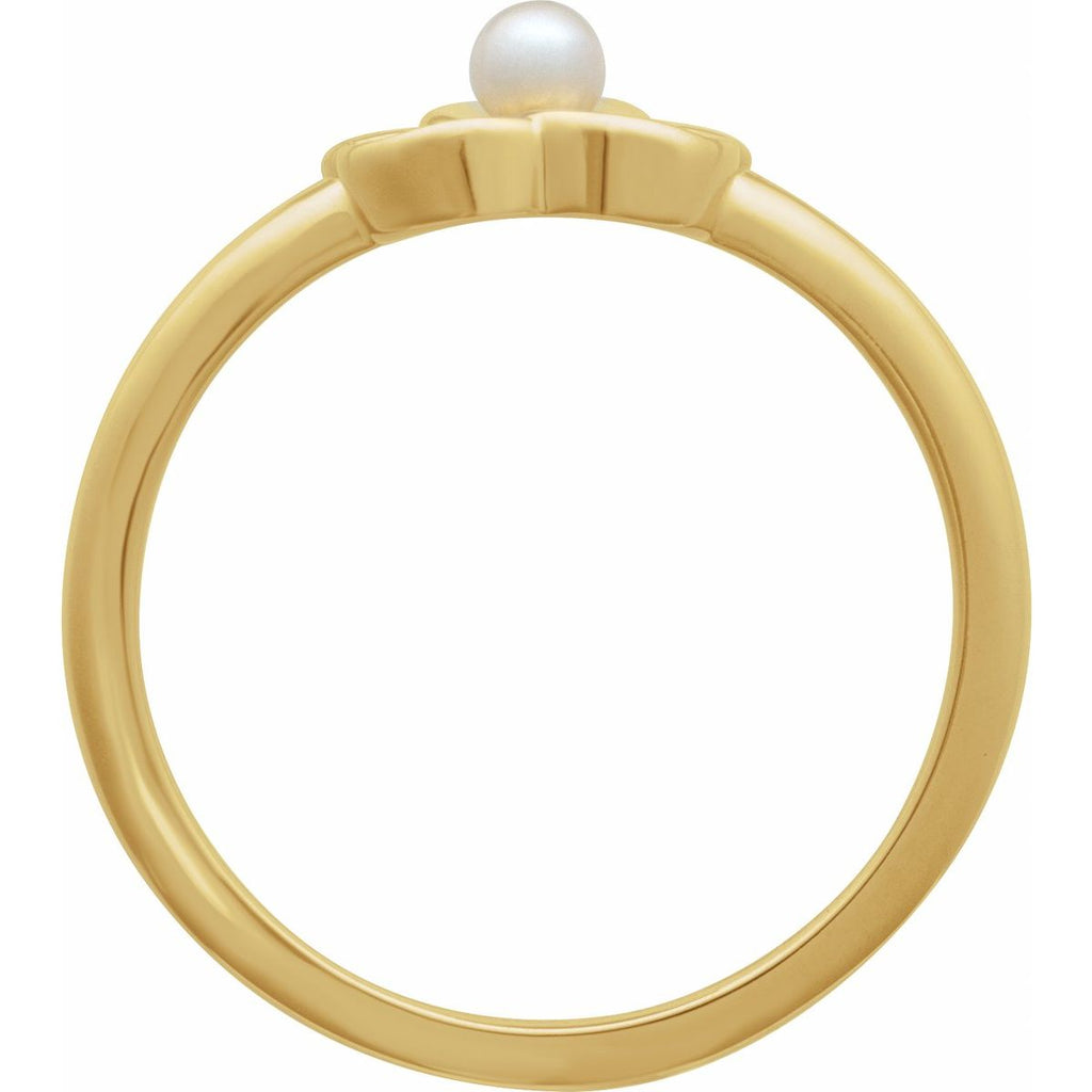Floral Pearl Ring