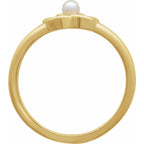 Floral Pearl Ring