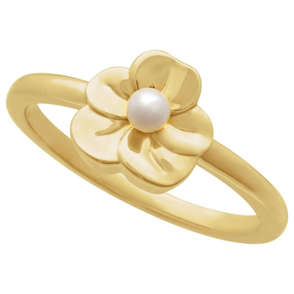 Floral Pearl Ring